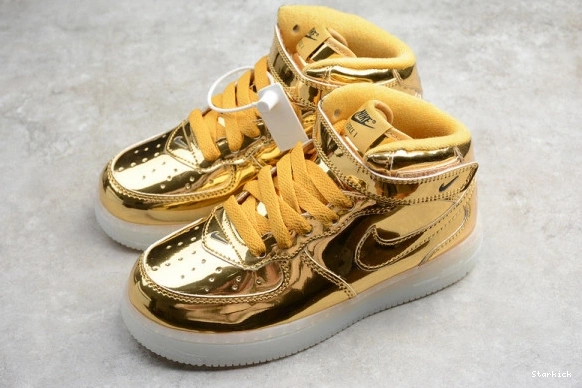 Force Metallic Mid Nike 314197-8100 1 Gold Air Kids WB 0926